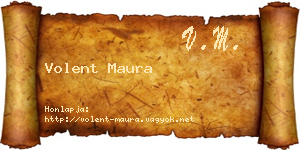 Volent Maura névjegykártya